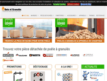 Tablet Screenshot of bois-et-granules.com